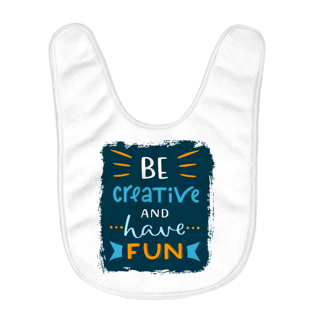 Be Creative Baby Bibs - Trendy Baby Feeding Bibs - Cool Design Bibs for Eating