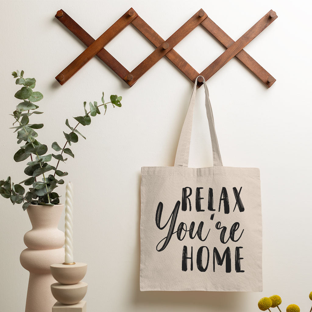 Relax Small Tote Bag - Best Design Shopping Bag - Printed Tote Bag