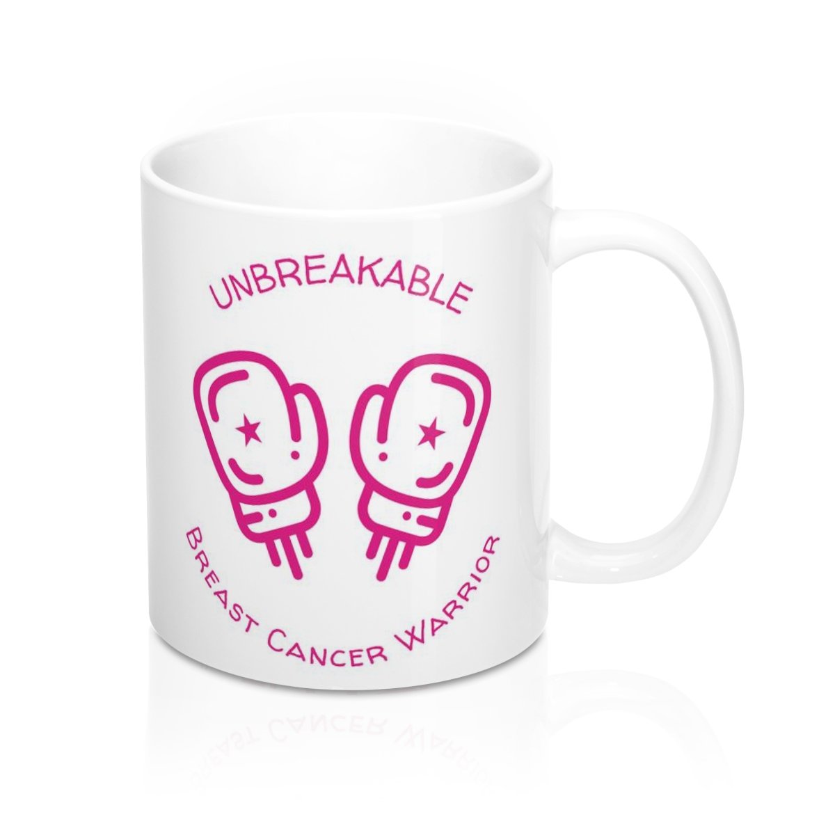 Unbreakable Breast Cancer Survivor Mug 11oz | Yellow Pandora