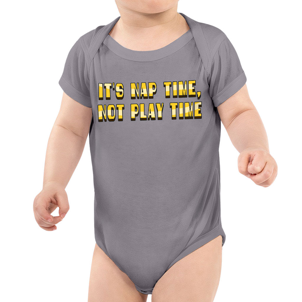 Nap Time Baby Jersey Onesie - Quotes Baby Bodysuit - Best Selling Baby One-Piece