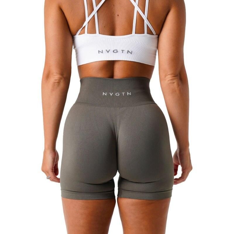 Seamless High-Waist Yoga Shorts