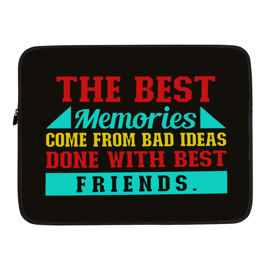 Best Friend Quotes Dell 16" Sleeve - Funny Design Laptop Sleeve - Graphic Laptop Sleeve with Zipper