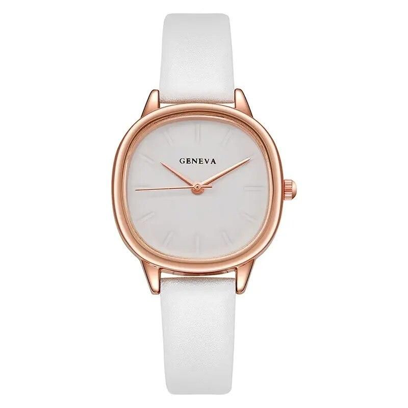 Elegant Quartz Leather Wristwatch for Women