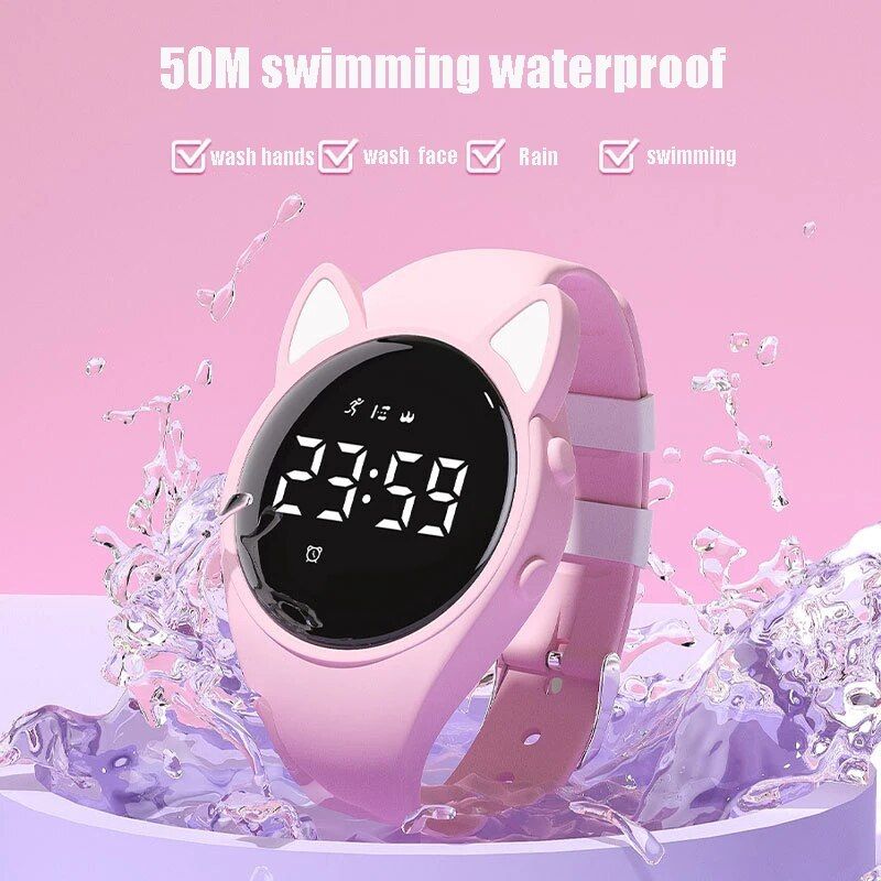 Kids Digital Sports Watch - 50m Waterproof & Multi-Function