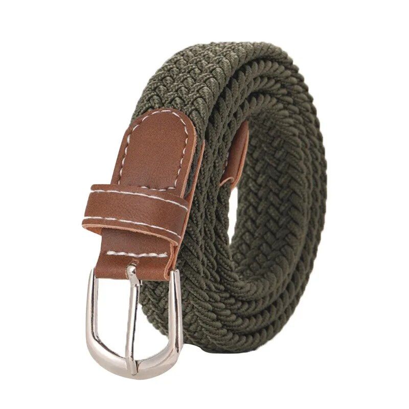 2023 Trendy Unisex Canvas Belt with Metal Alloy Pin Buckle for Casual and Formal Attire