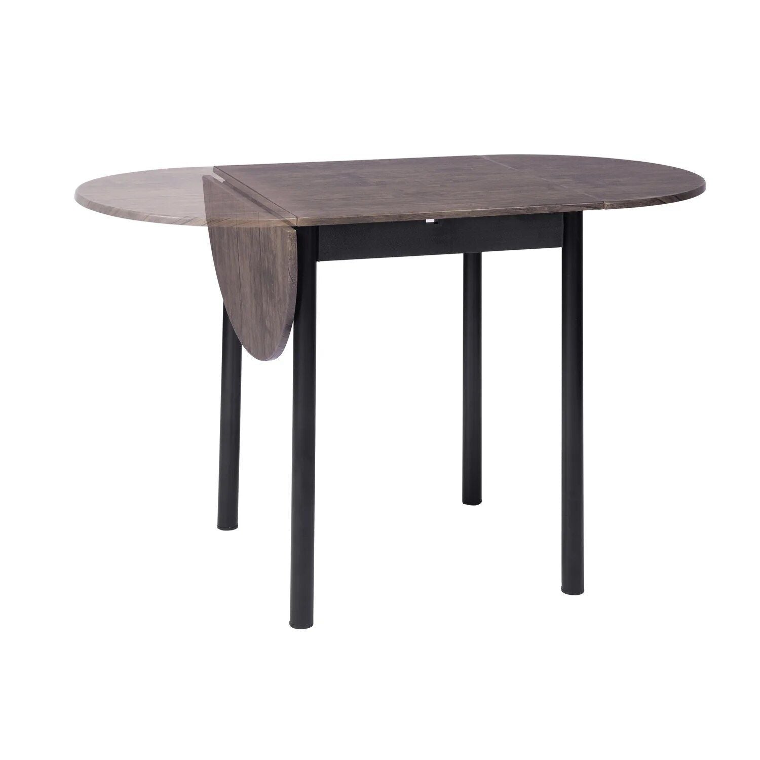 Chic Extendable Oval Drop Leaf Dining Table