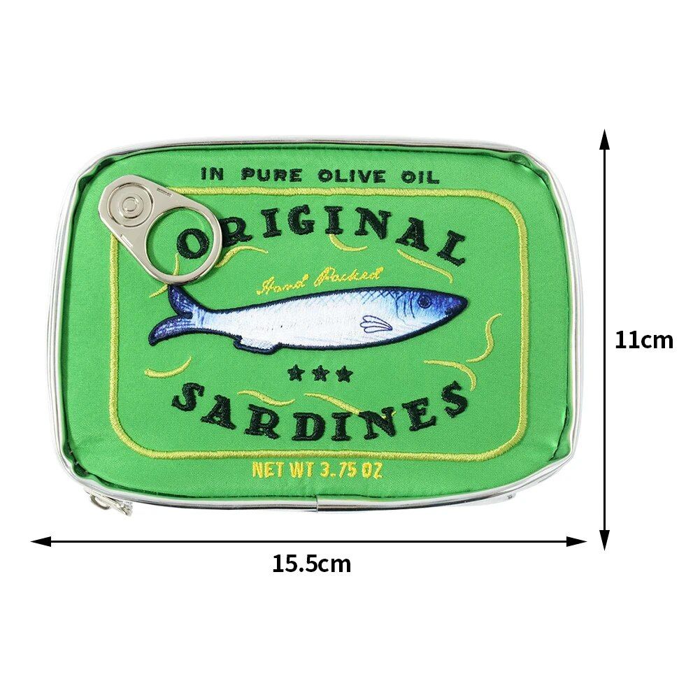 Cute Sardine Can Waterproof Cosmetic Bag