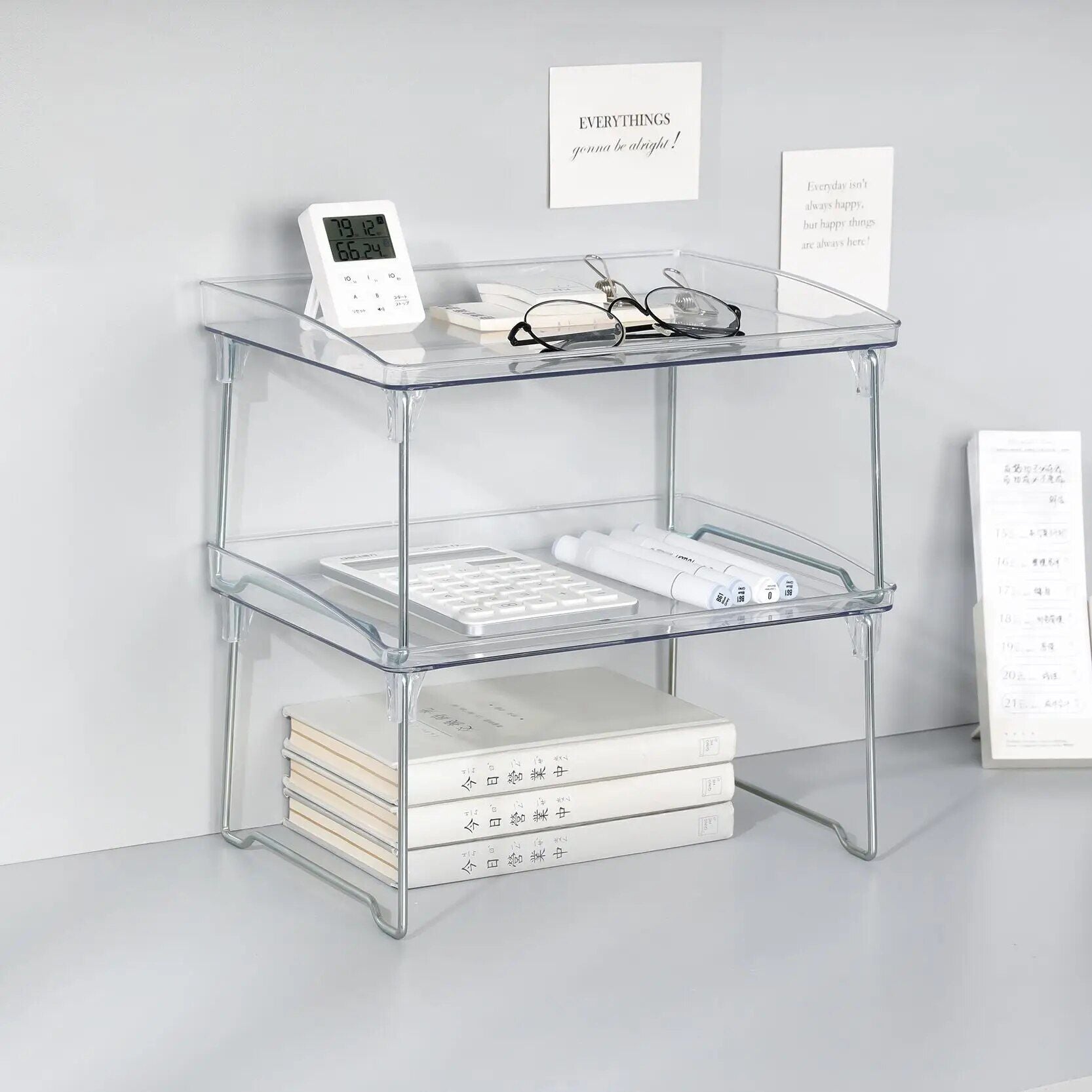 Clear Foldable Desk Organizer