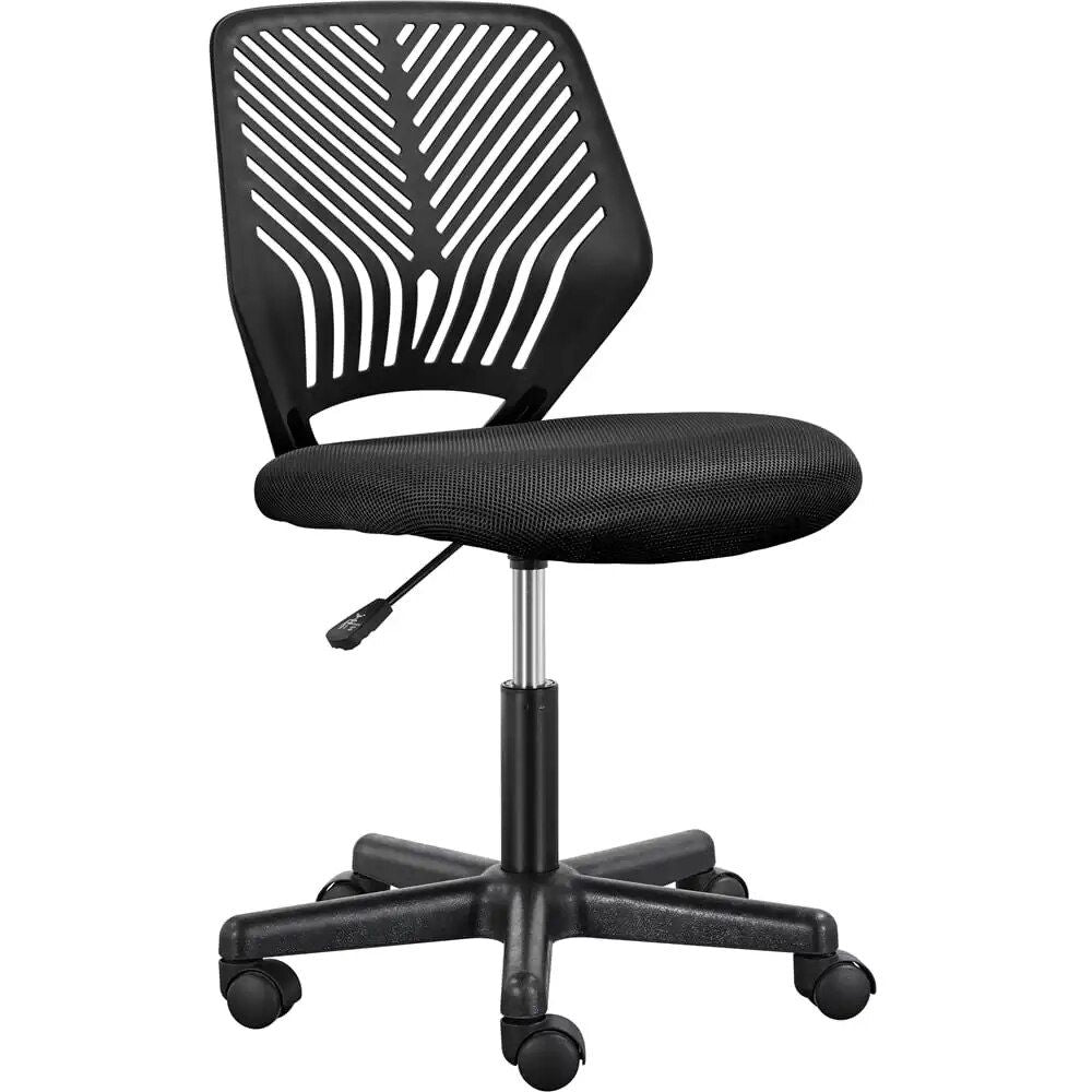 Vibrant Mid-Back Armless Swivel Office Chair with Adjustable Height