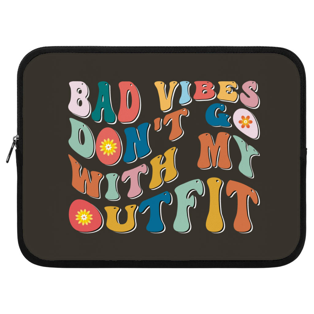 Bad Vibes iPad Sleeve - Cool Design Tablet Sleeve - Themed Carrying Case