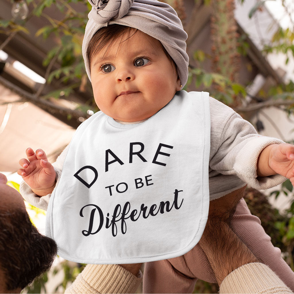 Dare to Be Different Baby Bibs - Cool Baby Feeding Bibs - Graphic Bibs for Eating