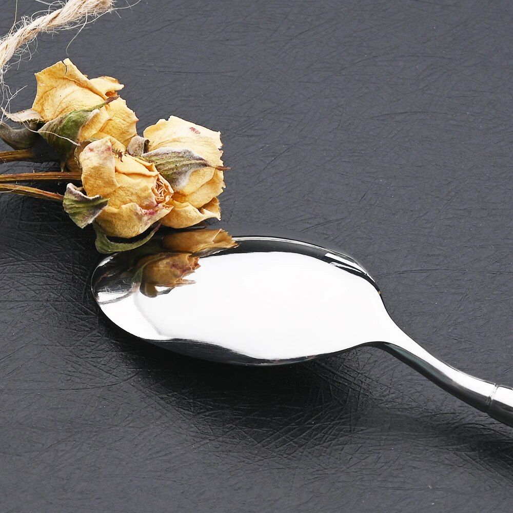 Elegant Mirror-Polished Stainless Steel Cutlery Set