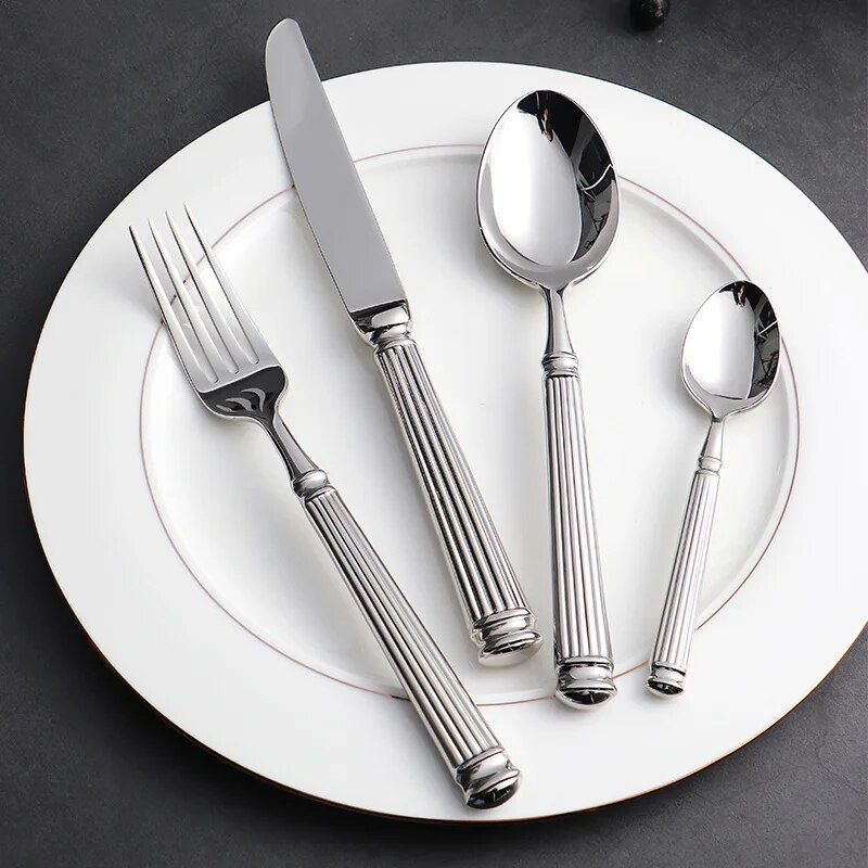 Luxury 18/10 Stainless Steel 4-Piece Cutlery Set