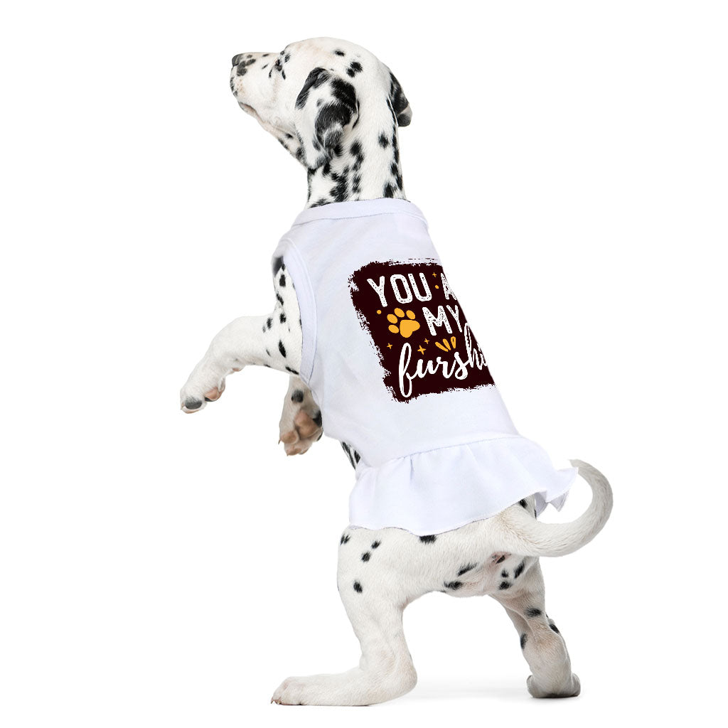 Cute Quote Dog Sundress - Furshine Dog Dress Shirt - Text Design Dog Clothing