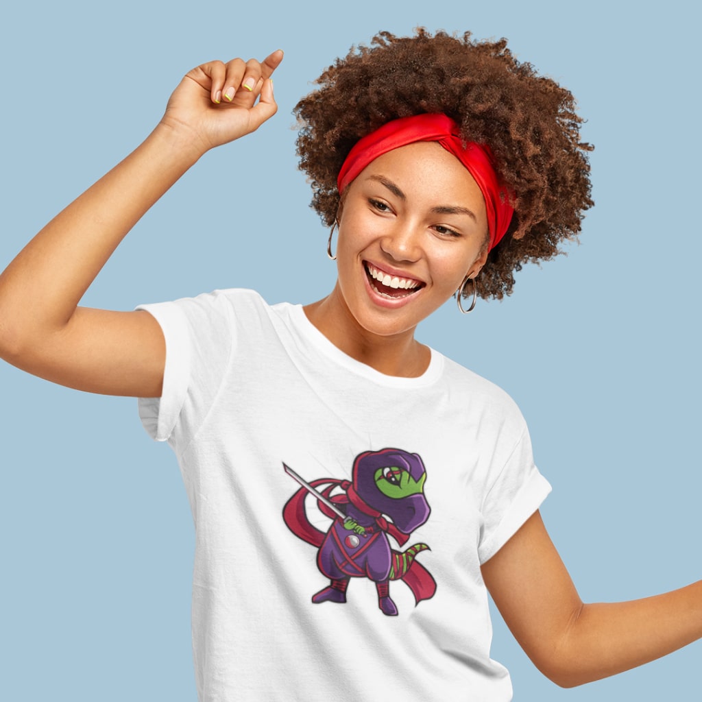 Ninja Dinosaur T-Shirt Made in USA