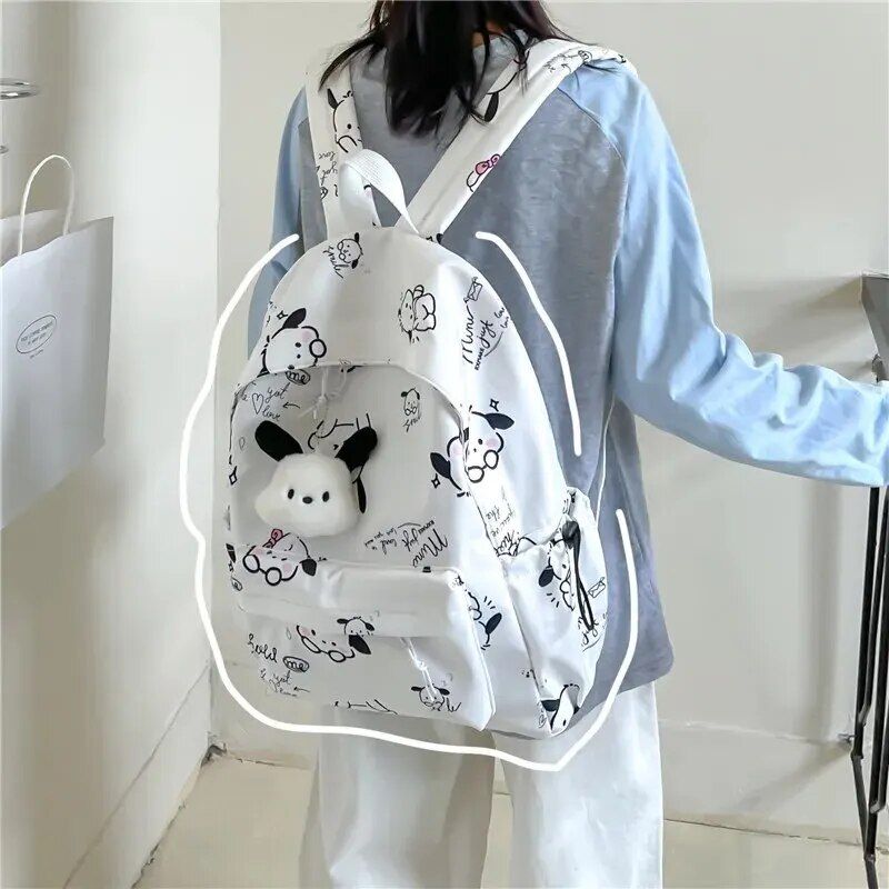 High-Capacity Classic Animal Print Backpack