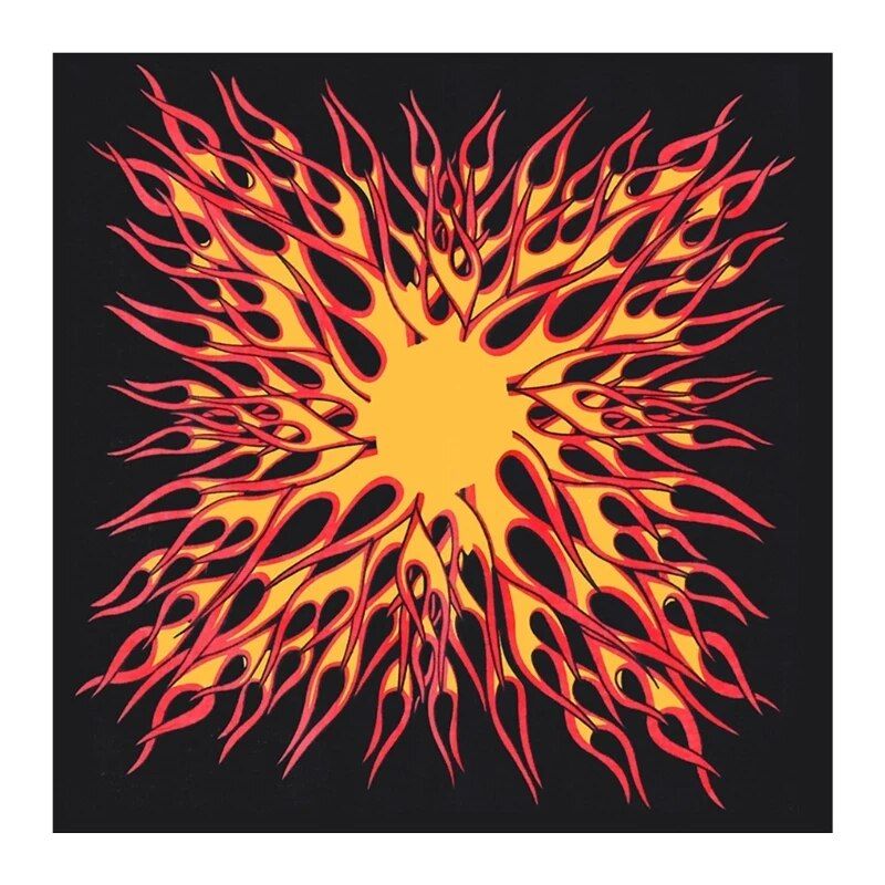 21" Unisex Flame Bandana