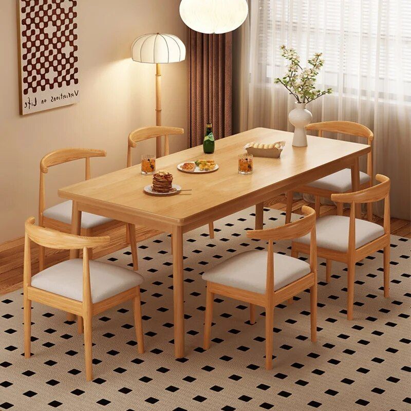 Luxury Modern Minimalist Wooden Dining Table