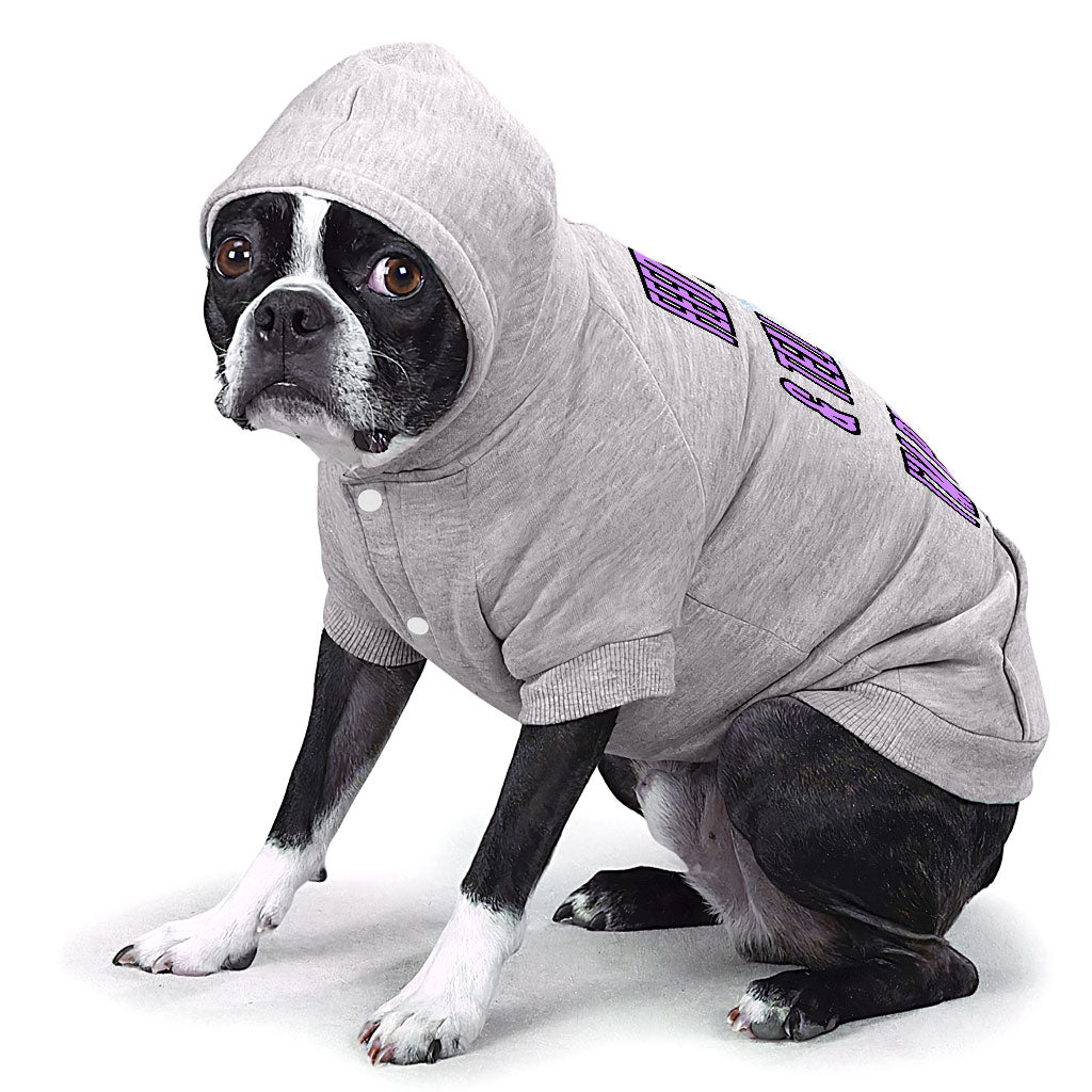 Feed Me Dog Hoodie with Pocket - Word Design Dog Coat - Dog Theme Dog Clothing