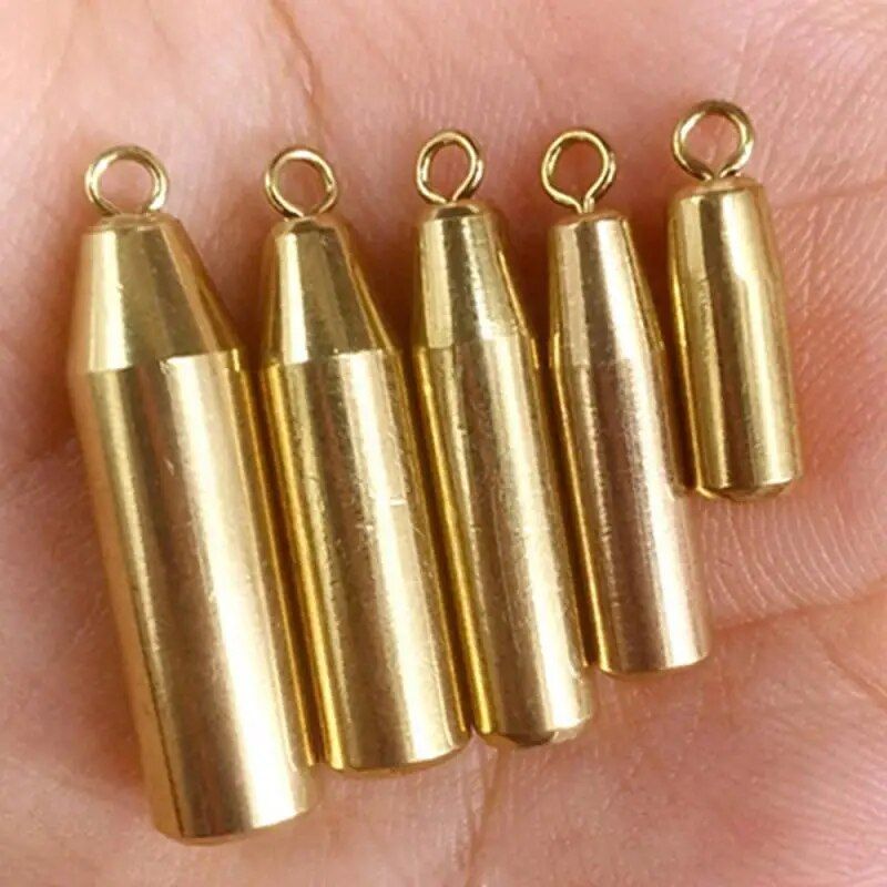 Premium Brass Slip Sinker Set - Durable Fishing Weights (5g to 12g)