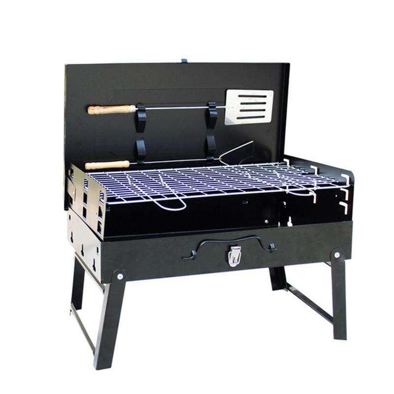 Compact and Foldable Charcoal BBQ Grill - Perfect for Outdoor Cooking, Camping, and Picnics