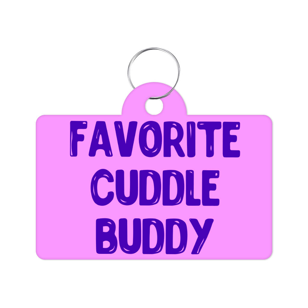 Cuddle Buddy Pet ID Tag - Kawaii Pet Tag - Cool Design Pet ID Tag