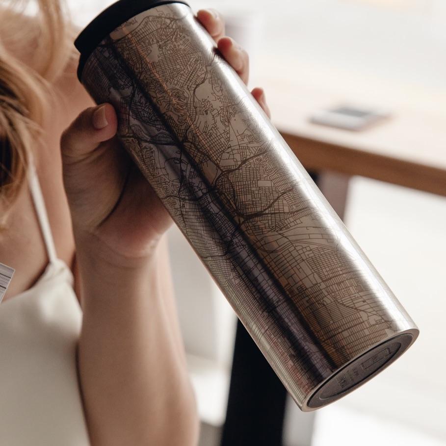 Canandaigua - New York Engraved Map Tumbler - Zomdo Marketplace | Zomdo.com