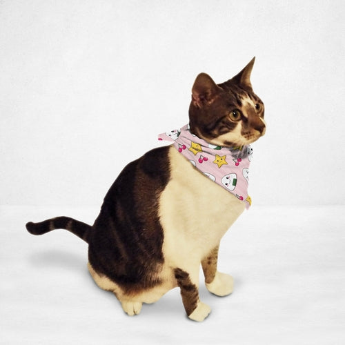 Kawaii Rice Balls Cat & Dog Bandana