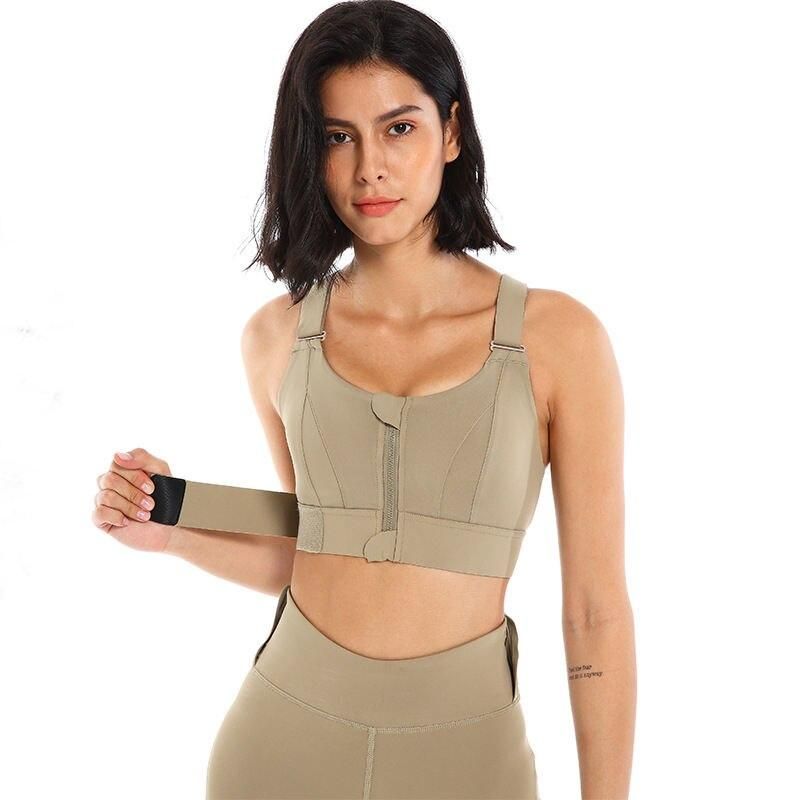 Versatile Zip-Front Sports Bra