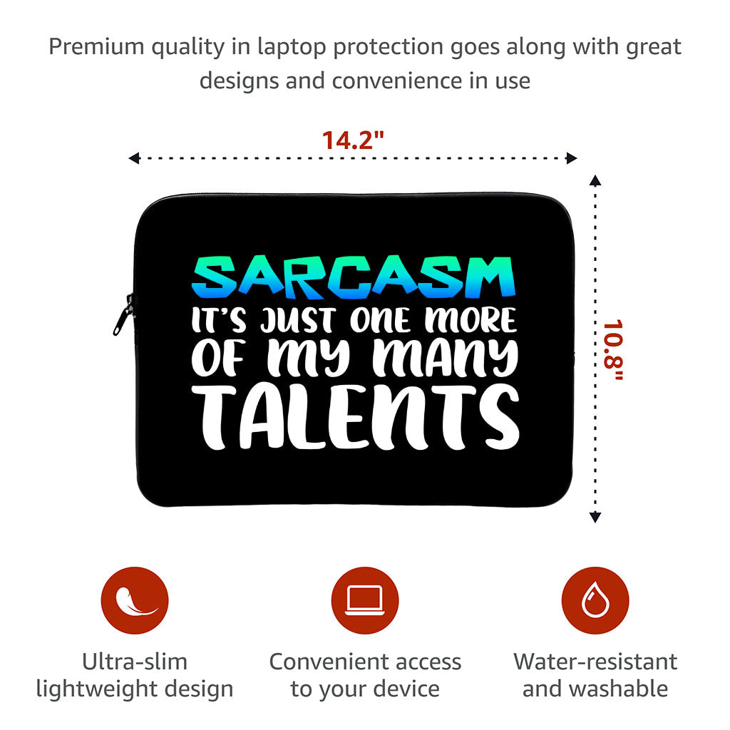 Sarcasm MacBook Air 14" Sleeve - Funny Laptop Sleeve - Printed MacBook Sleeve