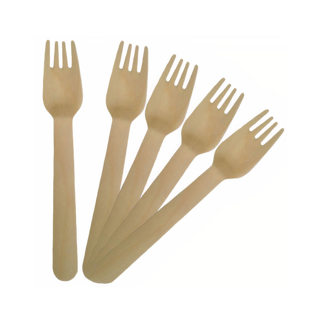 Birchwood Disposable Forks (100 Pcs)