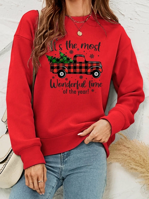 It's The Most Wonderful Time Graphic Crewneck Sweatshirt