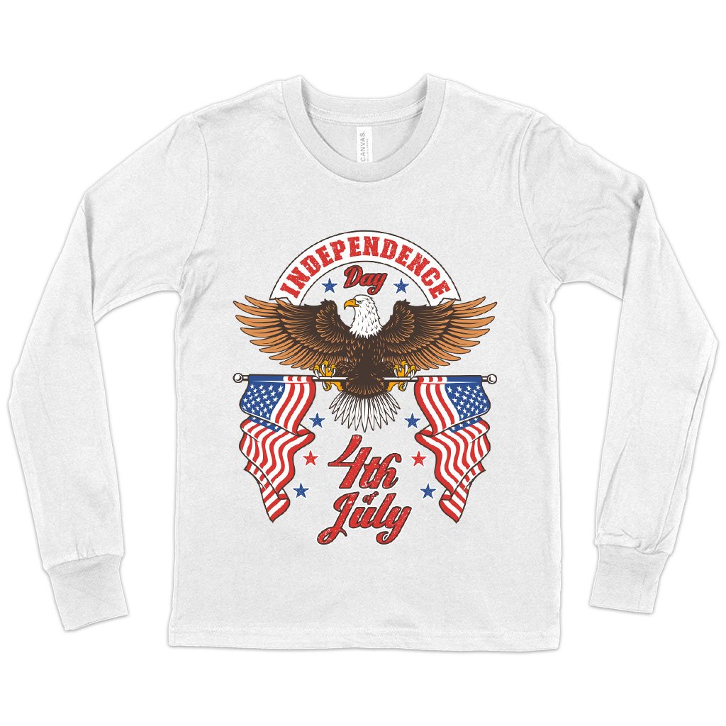 Kids' Independence Day 4th of July Long Sleeve T-Shirt - Independence Day T-Shirts - Patriotic USA T-Shirt