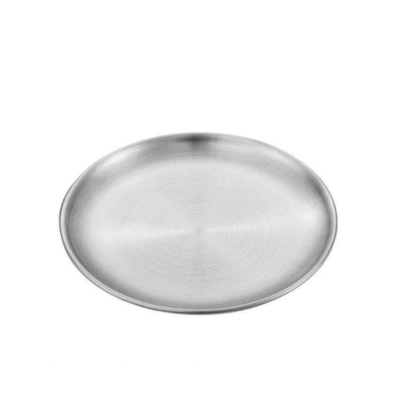 Elegant Stainless Steel Round Plates