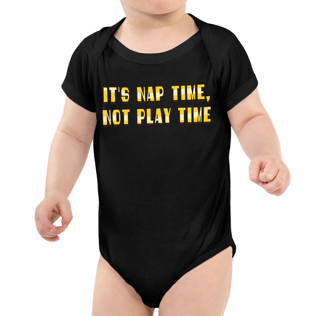 Nap Time Baby Jersey Onesie - Quotes Baby Bodysuit - Baby One-Piece