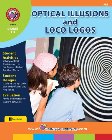 Rainbow Horizons A11 Optical Illusions & Loco Logos - Grade 6 to 8 | Rose Chloe