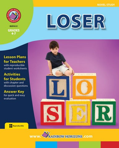 Rainbow Horizons A121 Loser - Novel Study - Grade 4 to 7 | Rose Chloe