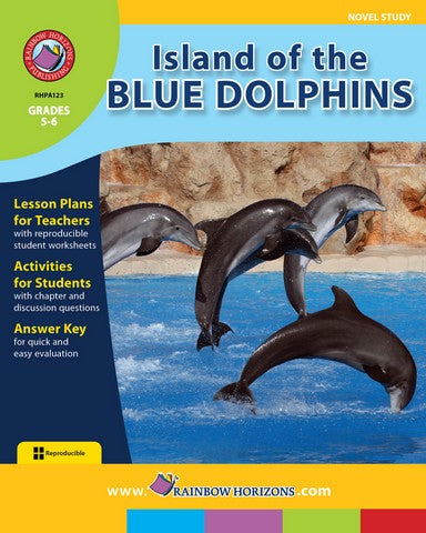 Rainbow Horizons A123 Island of the Blue Dolphins - Novel Study - Grad | Rose Chloe