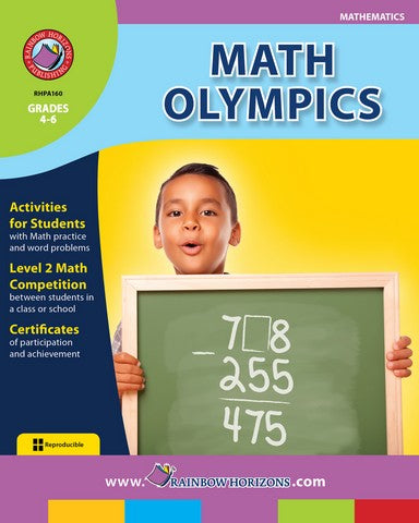 Rainbow Horizons A160 Math Olympics - Grade 4 to 6 | Rose Chloe