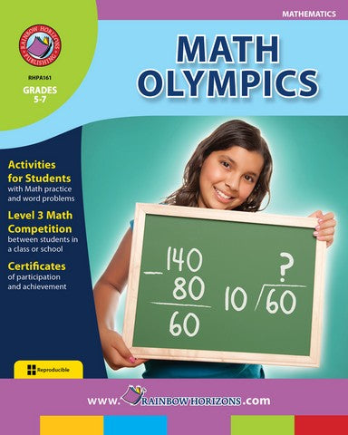 Rainbow Horizons A161 Math Olympics - Grade 5 to 7 | Rose Chloe