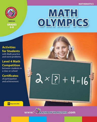 Rainbow Horizons A162 Math Olympics - Grade 6 to 8 | Rose Chloe