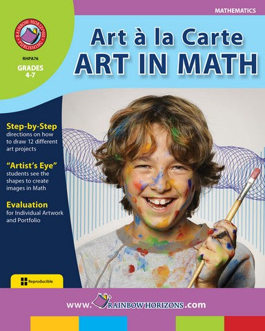 Rainbow Horizons A76 Art in Math A La Carte - Grade 4 to 7 | Rose Chloe