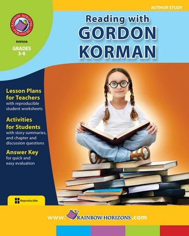 Rainbow Horizons A98 Reading with Gordon Korman - Author Study - Grade | Rose Chloe