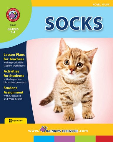 Rainbow Horizons JSLA31 Socks - Novel Study - Grade 3 to 4 | Rose Chloe