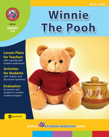 Rainbow Horizons JSLA33 Winnie the Pooh - Novel Study - Grade 3 to 4 | Rose Chloe