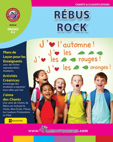 Rainbow Horizons Z46 Rebus Rock - French - Grade K to 2 | Rose Chloe