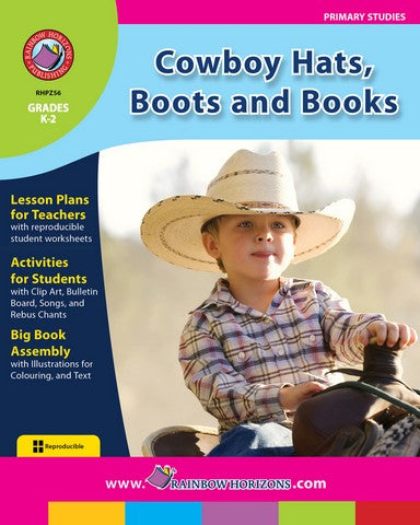 Rainbow Horizons Z56 Cowboy Hats, Boots & Books - Grade K to 2 | Rose Chloe