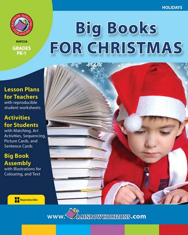 Rainbow Horizons Z58 Big Books for Christmas - Grade PK to 1 | Rose Chloe