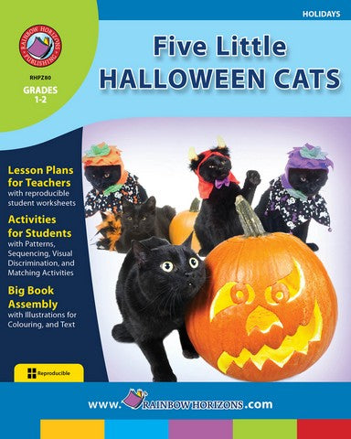 Rainbow Horizons Z80 Five Little Halloween Cats - Grade 1 to 2 | Rose Chloe