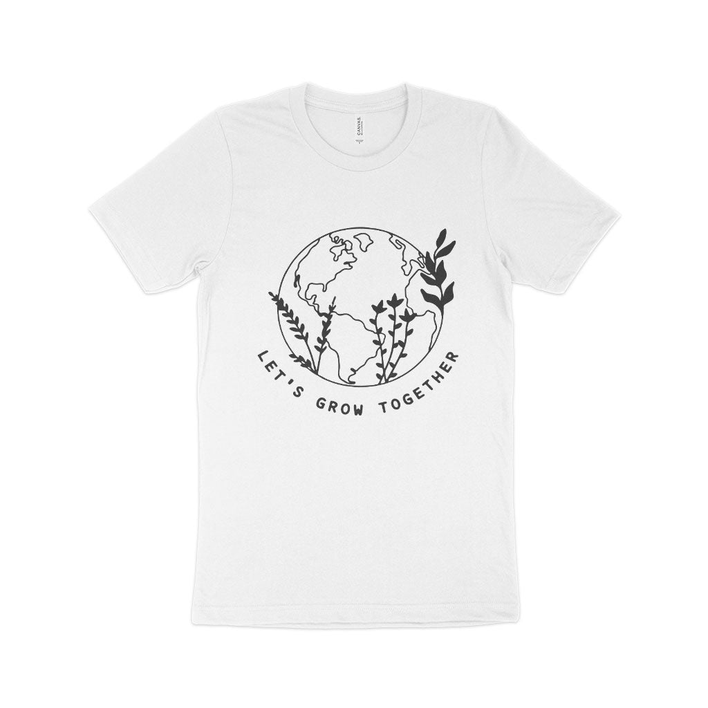 Let's Grow Together Unisex Jersey T-Shirt Made in USA